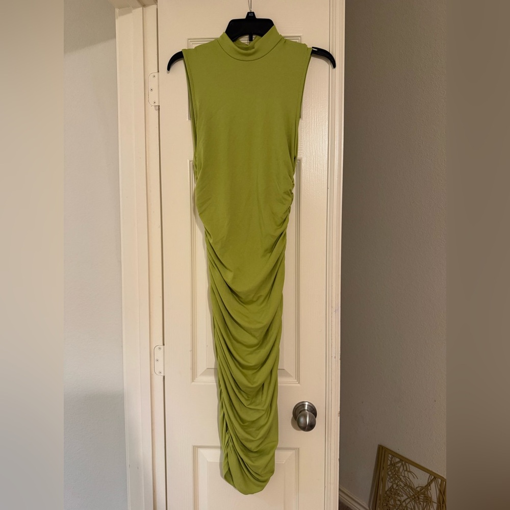 SHEIN Light Green Cowl Neck Top